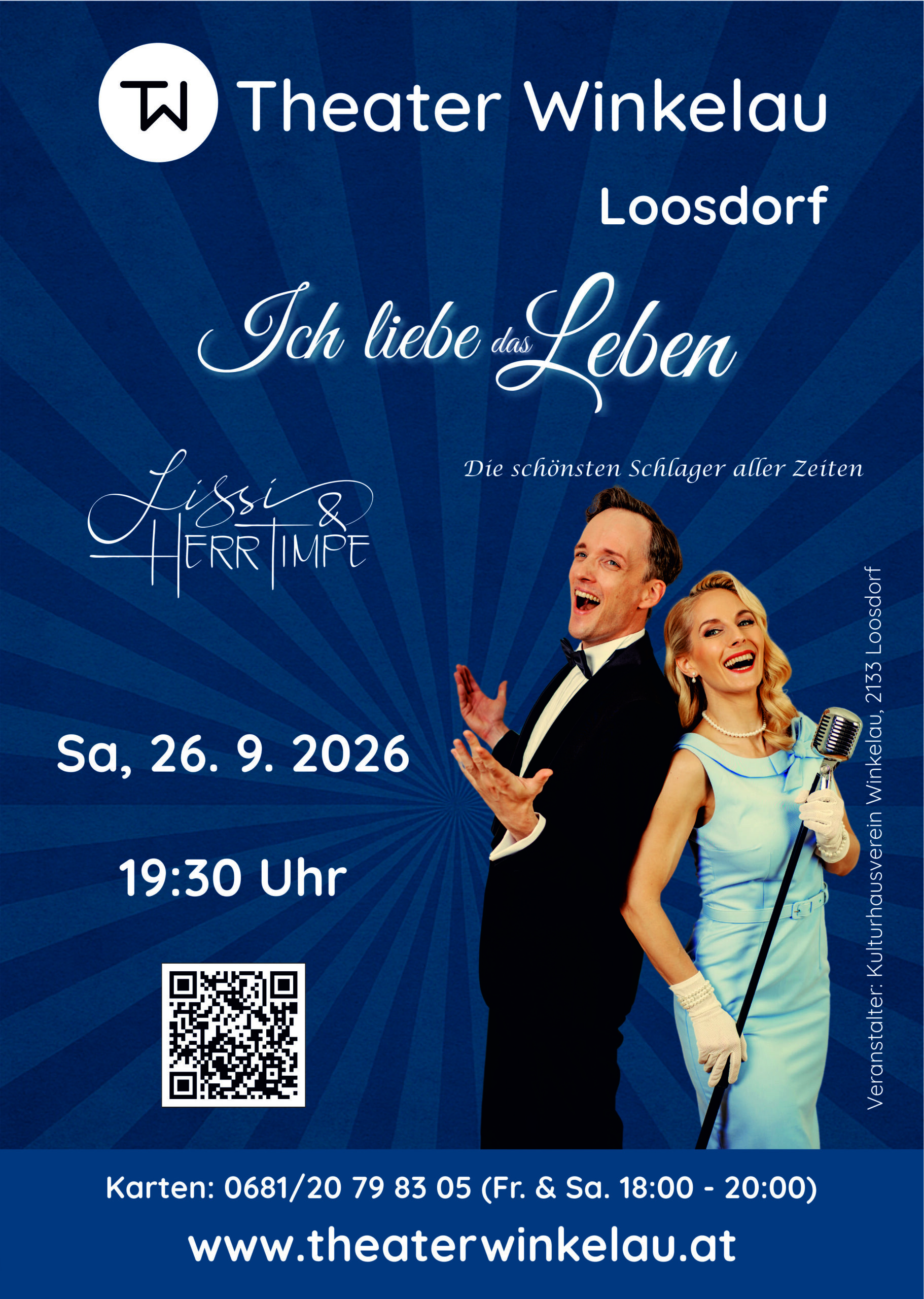 Plakat der Veranstaltung mit den Künstlern.